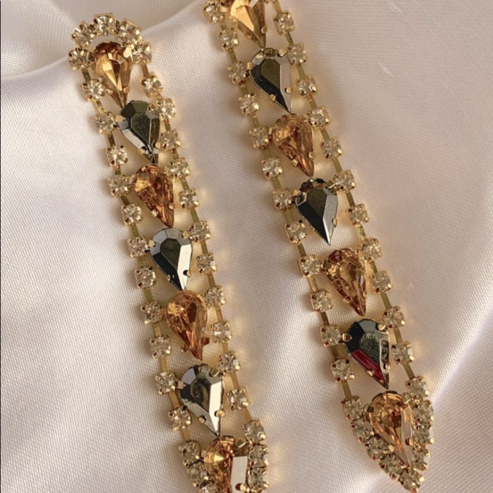 Gold drop earrings